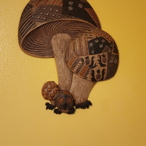 Vintage 1971 Mushroom Plaque made by Burwood Products Company - Picture 2 of 10